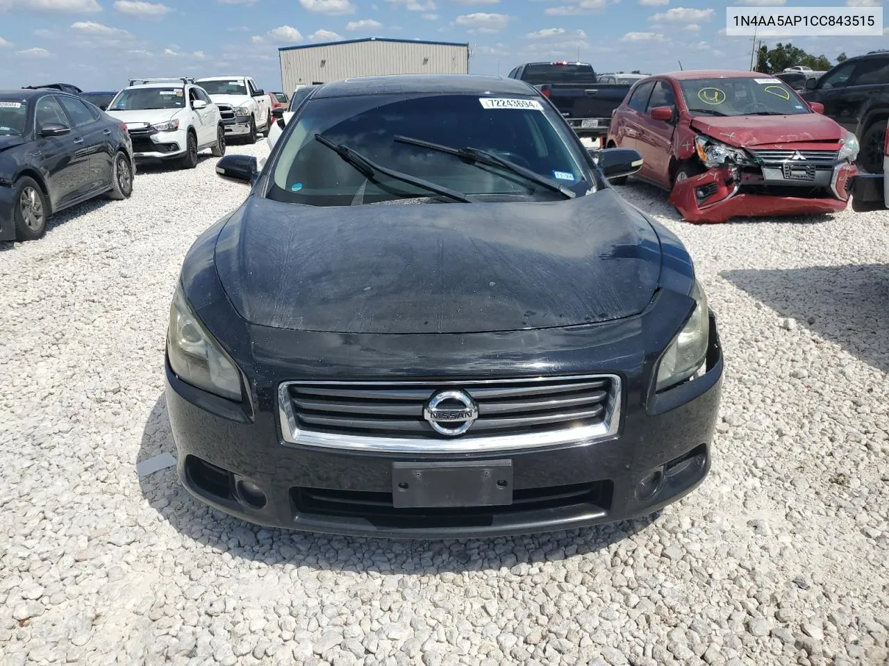 2012 Nissan Maxima S VIN: 1N4AA5AP1CC843515 Lot: 72243694