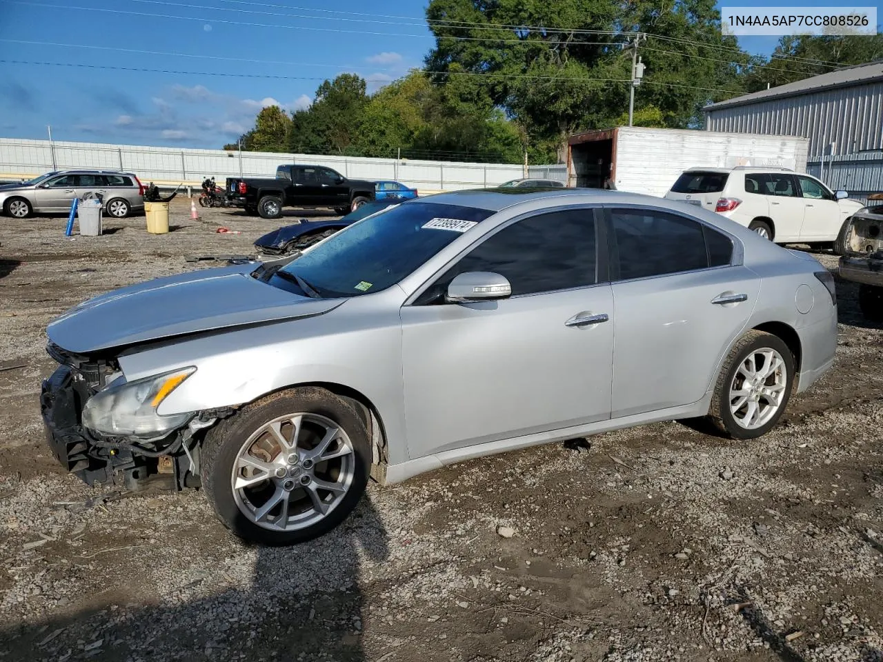 2012 Nissan Maxima S VIN: 1N4AA5AP7CC808526 Lot: 72399974