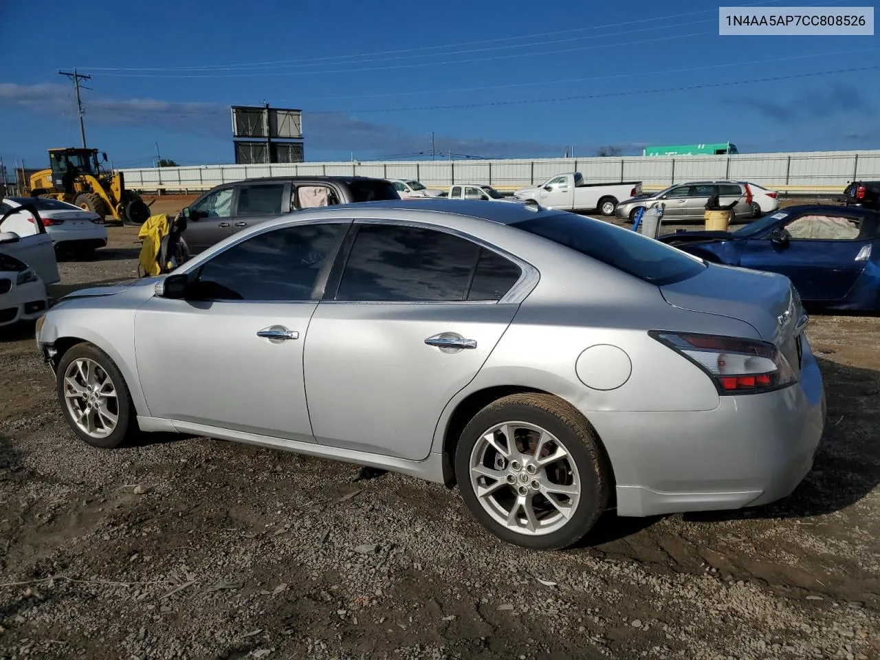 2012 Nissan Maxima S VIN: 1N4AA5AP7CC808526 Lot: 72399974