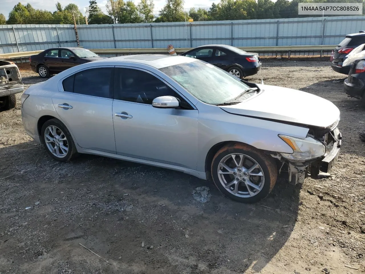 2012 Nissan Maxima S VIN: 1N4AA5AP7CC808526 Lot: 72399974