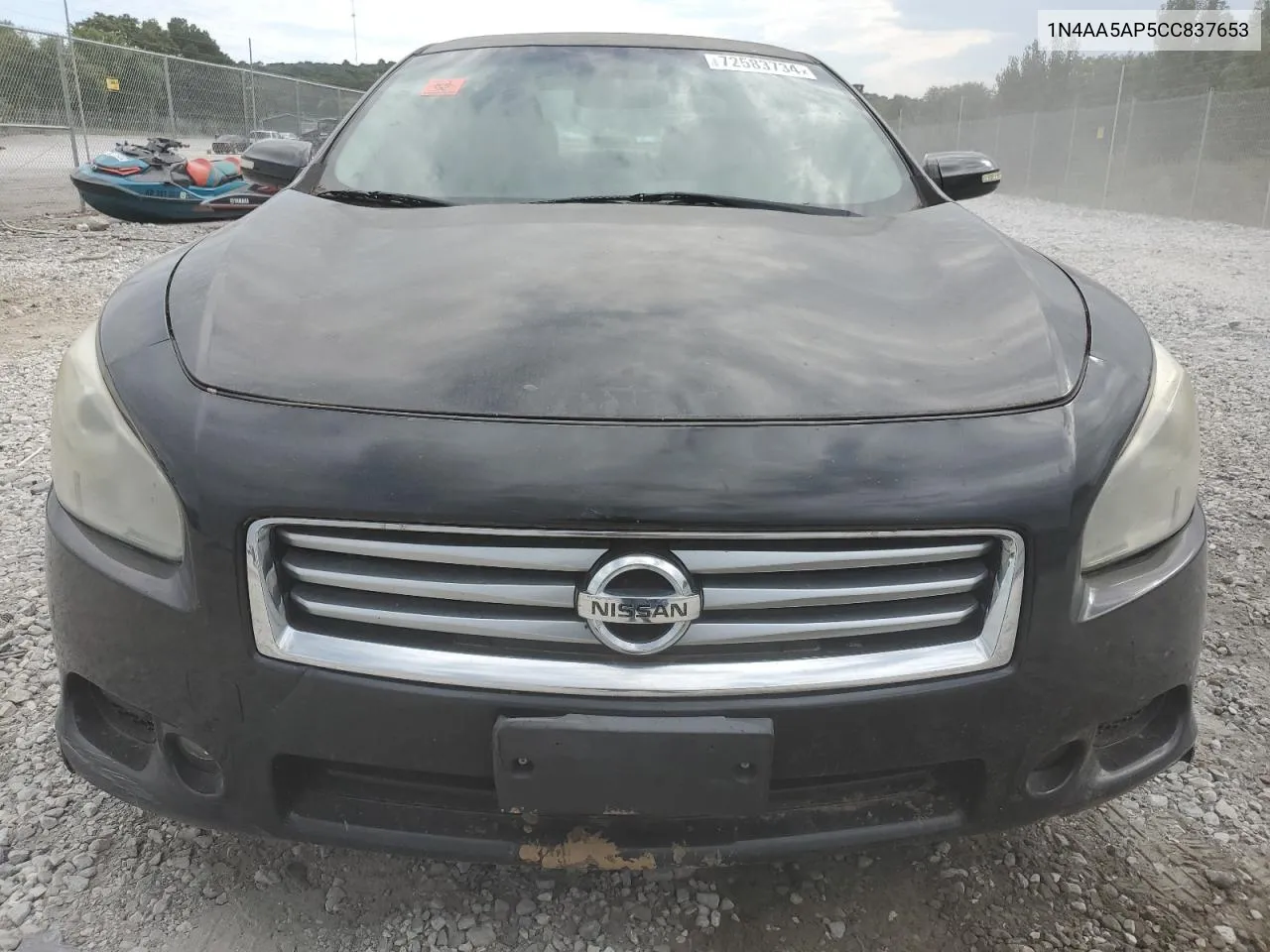 2012 Nissan Maxima S VIN: 1N4AA5AP5CC837653 Lot: 72583734