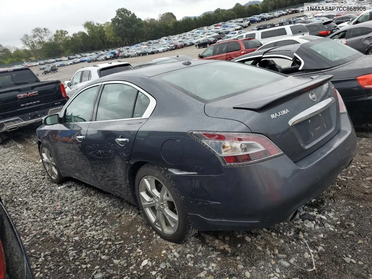 2012 Nissan Maxima S VIN: 1N4AA5AP7CC868905 Lot: 72782424