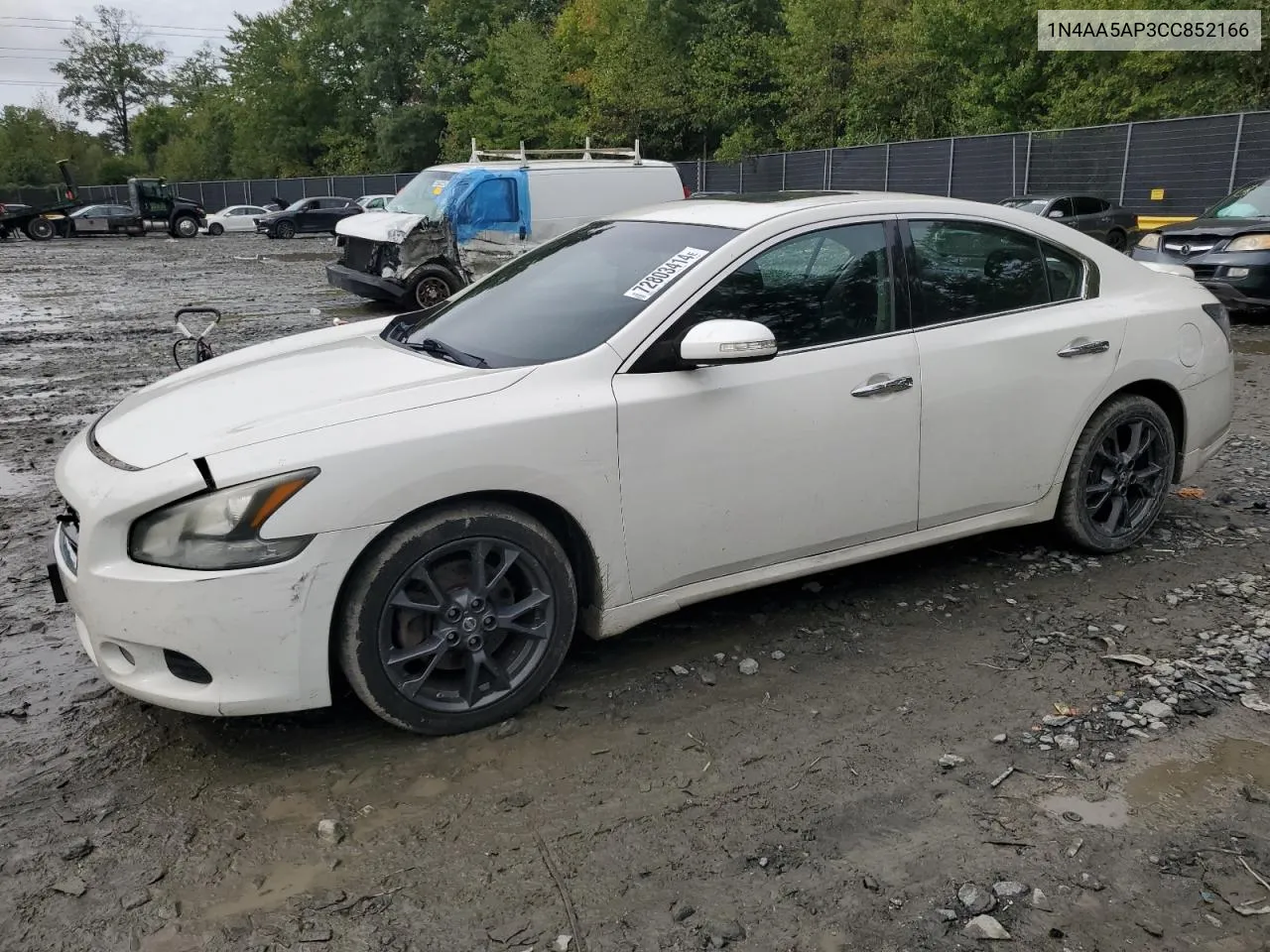 2012 Nissan Maxima S VIN: 1N4AA5AP3CC852166 Lot: 72803414