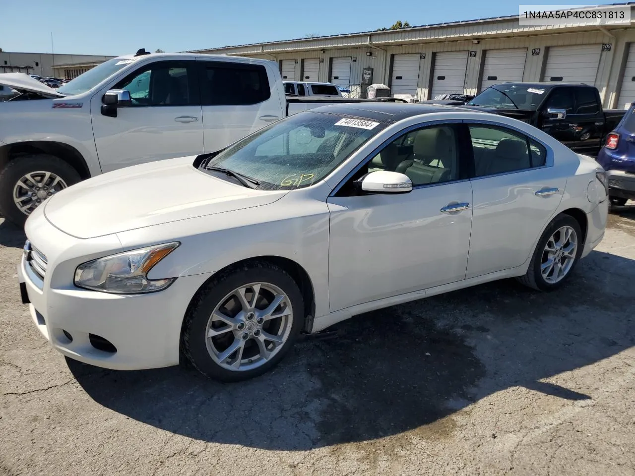 2012 Nissan Maxima S VIN: 1N4AA5AP4CC831813 Lot: 74013584