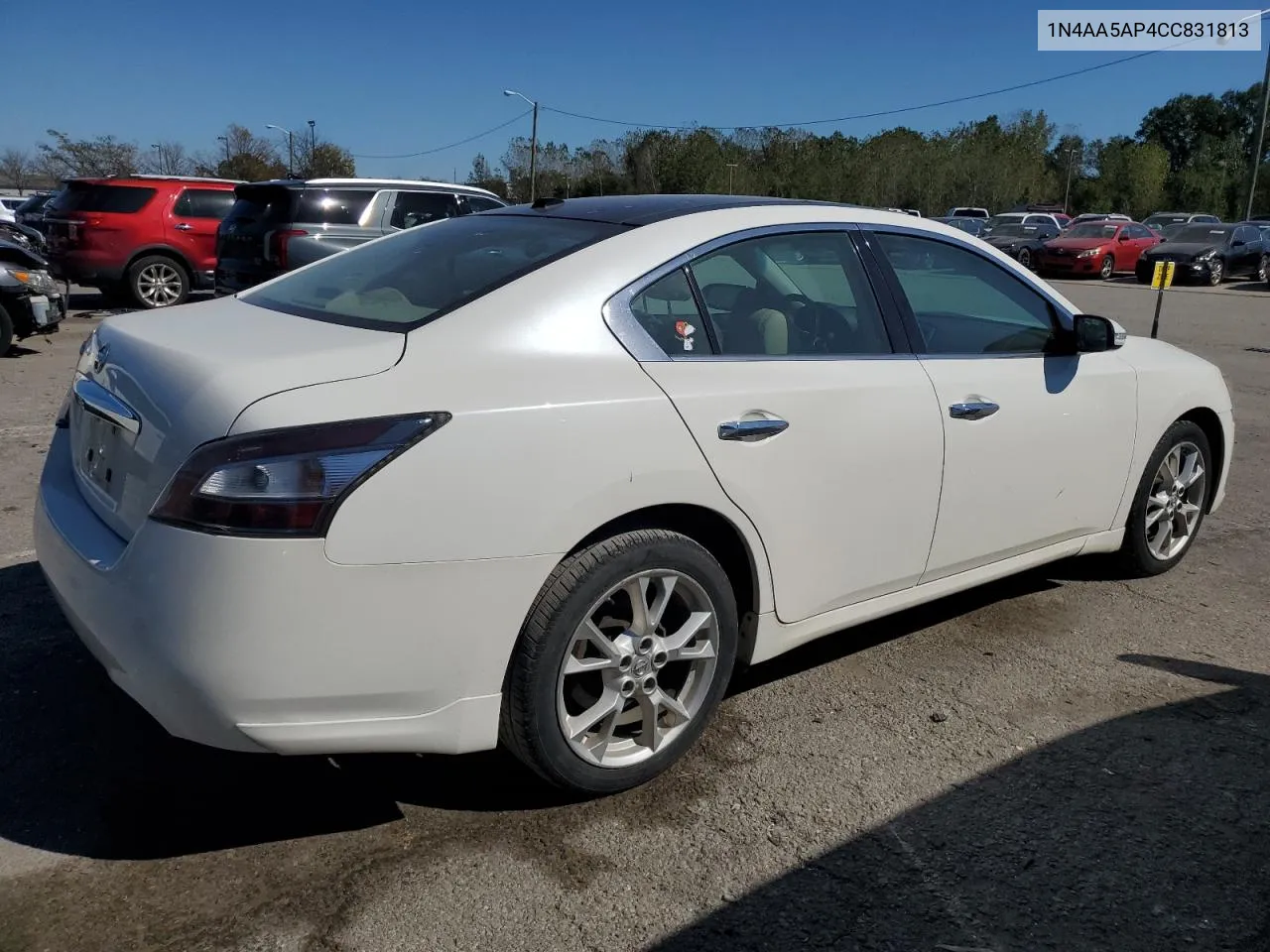 2012 Nissan Maxima S VIN: 1N4AA5AP4CC831813 Lot: 74013584