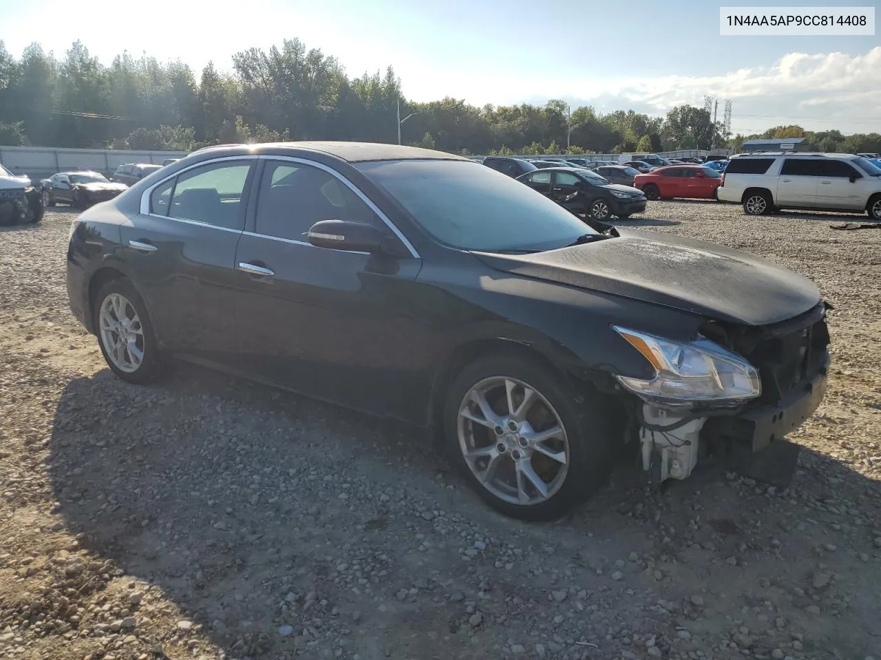 2012 Nissan Maxima S VIN: 1N4AA5AP9CC814408 Lot: 74123894