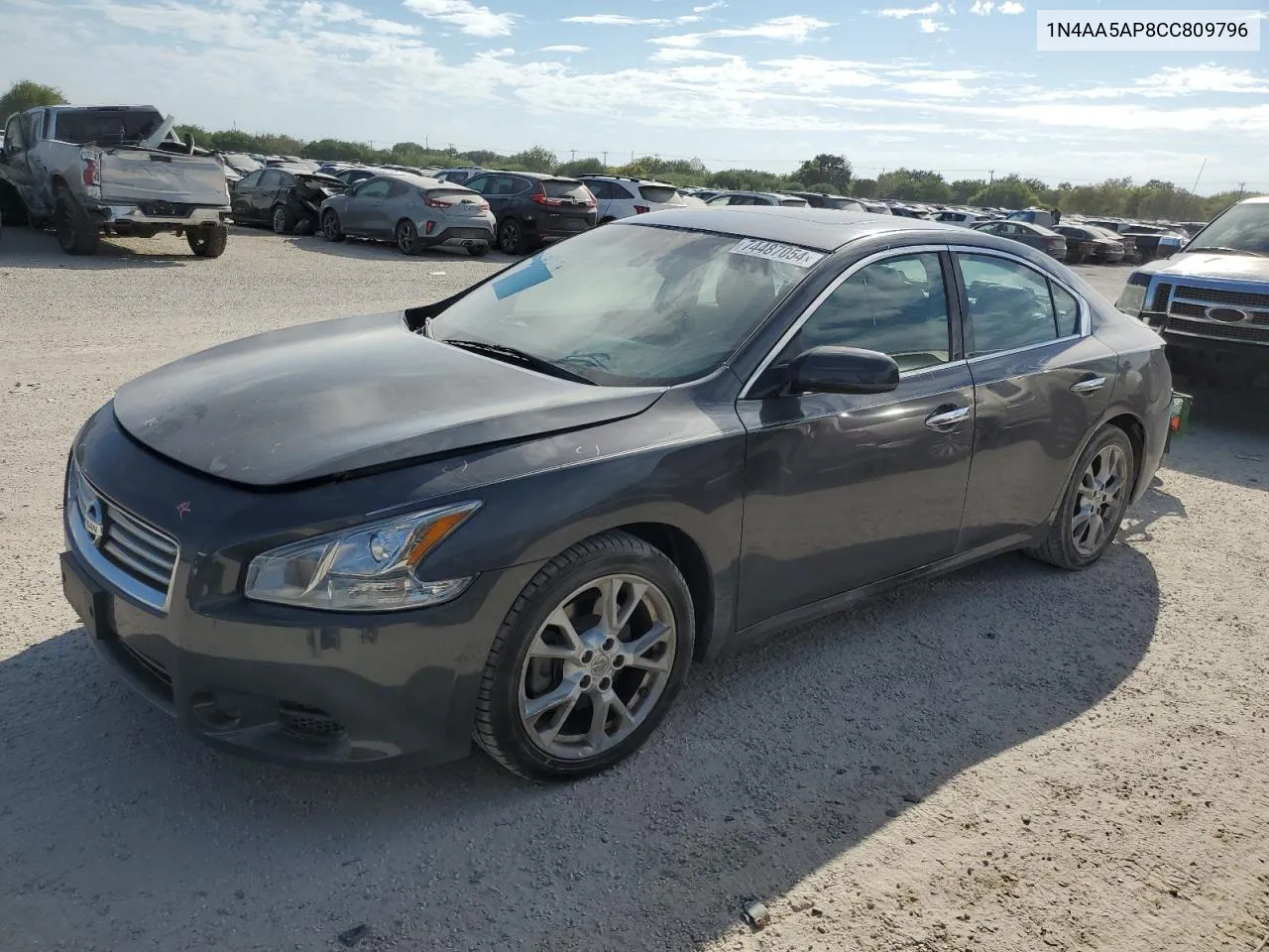 2012 Nissan Maxima S VIN: 1N4AA5AP8CC809796 Lot: 74487054