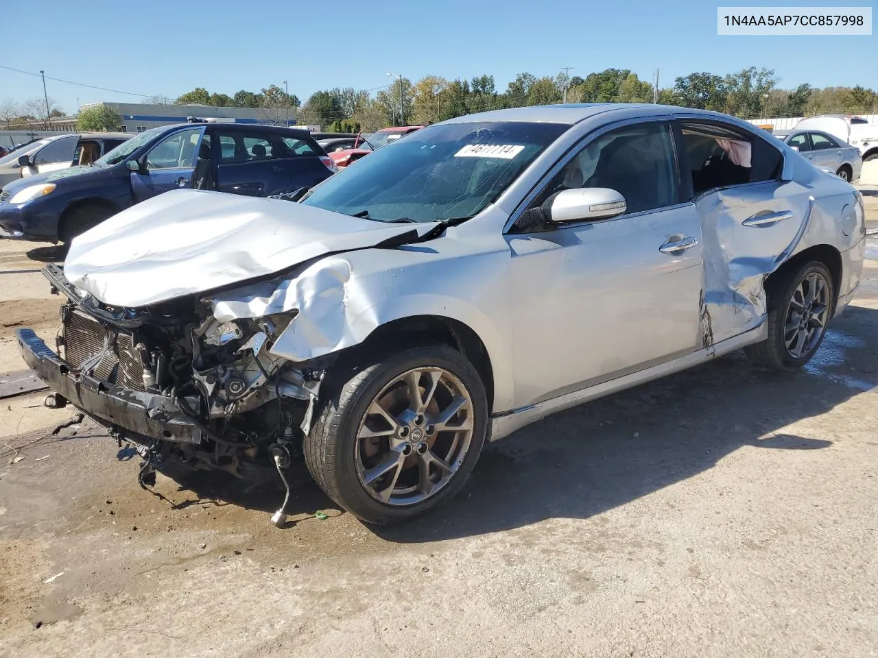 2012 Nissan Maxima S VIN: 1N4AA5AP7CC857998 Lot: 74677714