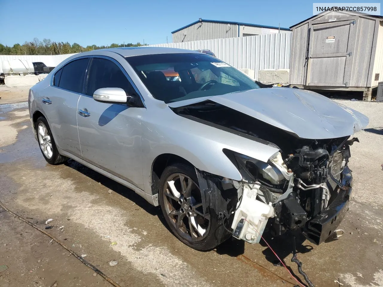 2012 Nissan Maxima S VIN: 1N4AA5AP7CC857998 Lot: 74677714