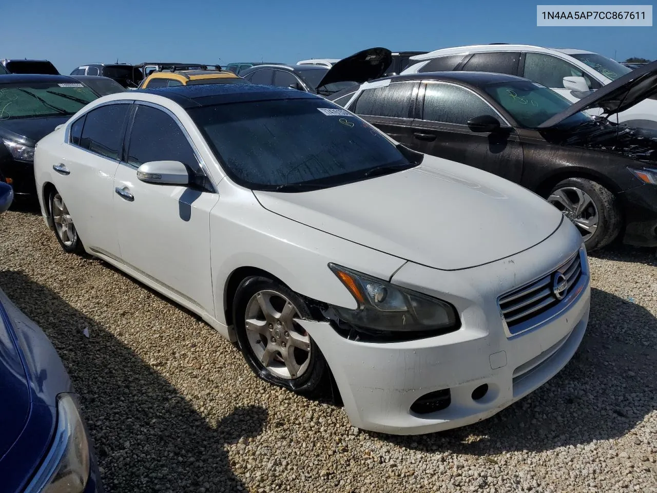 2012 Nissan Maxima S VIN: 1N4AA5AP7CC867611 Lot: 74761534