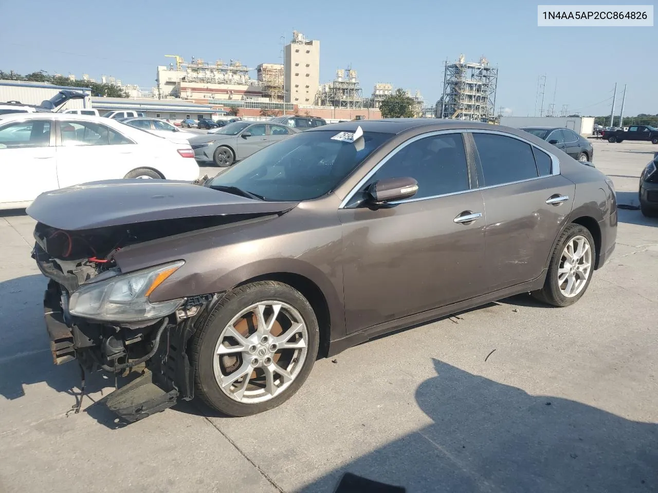 2012 Nissan Maxima S VIN: 1N4AA5AP2CC864826 Lot: 75195294