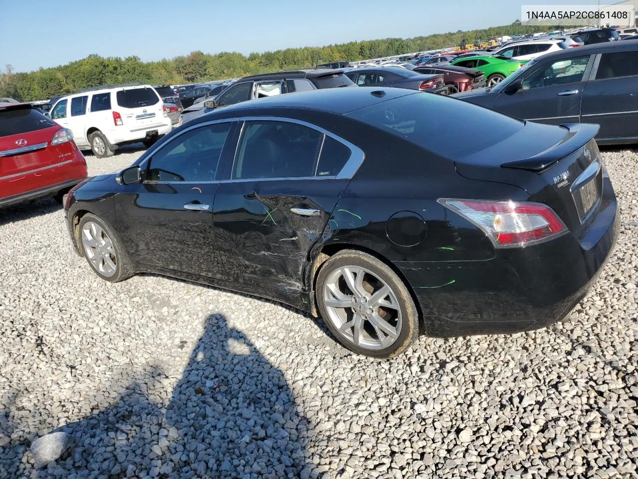 2012 Nissan Maxima S VIN: 1N4AA5AP2CC861408 Lot: 75302634