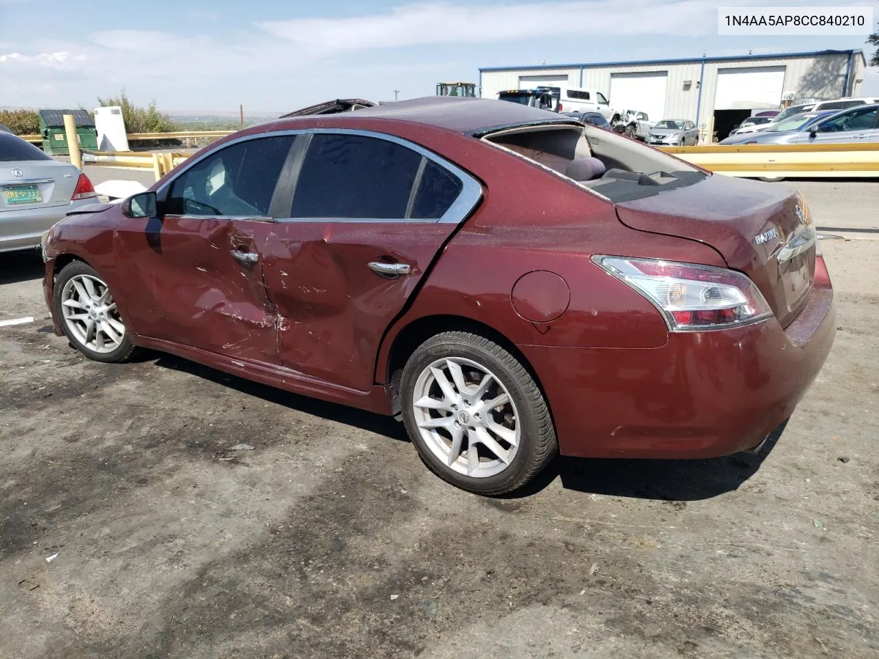 2012 Nissan Maxima S VIN: 1N4AA5AP8CC840210 Lot: 75368244