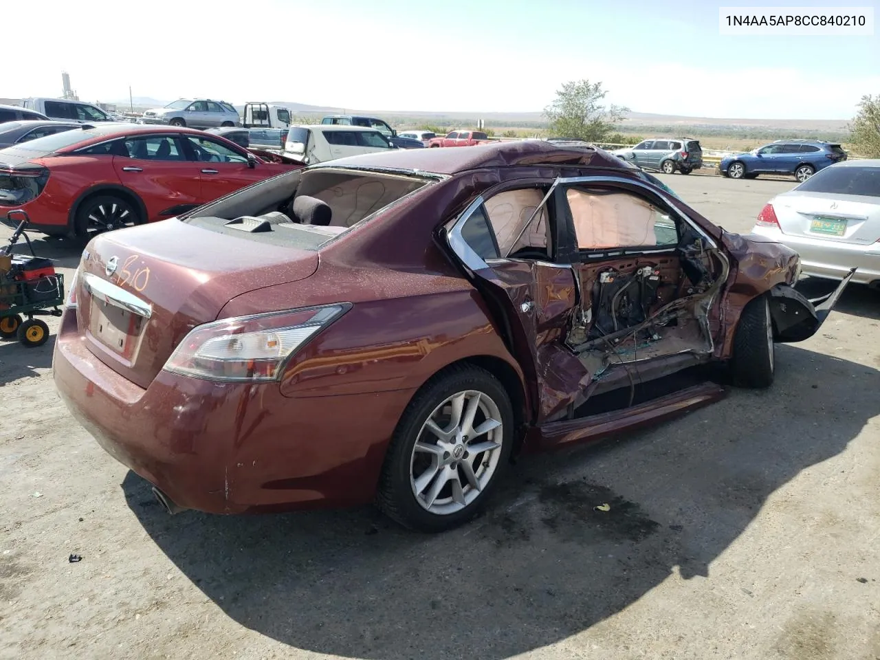 2012 Nissan Maxima S VIN: 1N4AA5AP8CC840210 Lot: 75368244