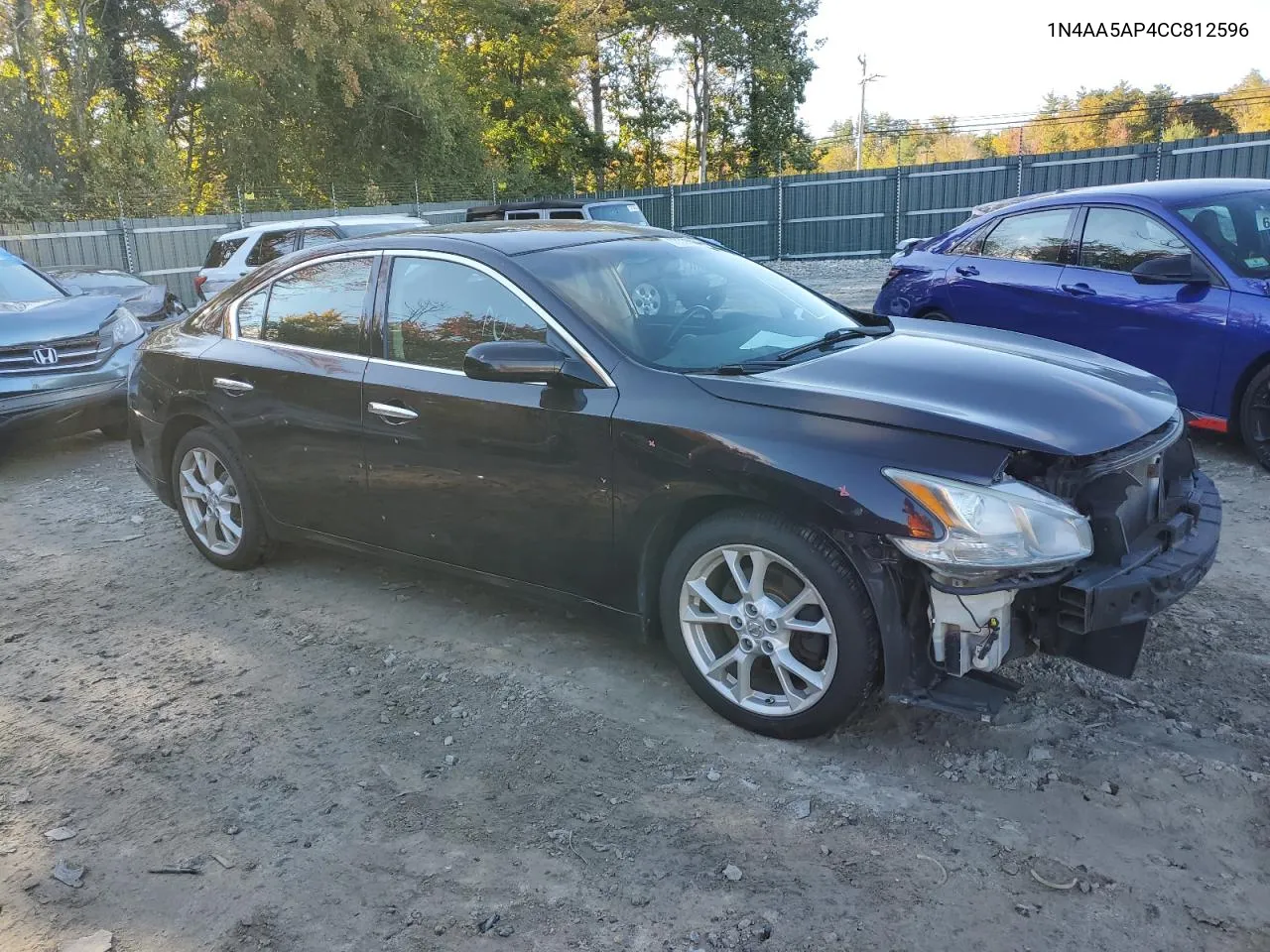 2012 Nissan Maxima S VIN: 1N4AA5AP4CC812596 Lot: 75556364