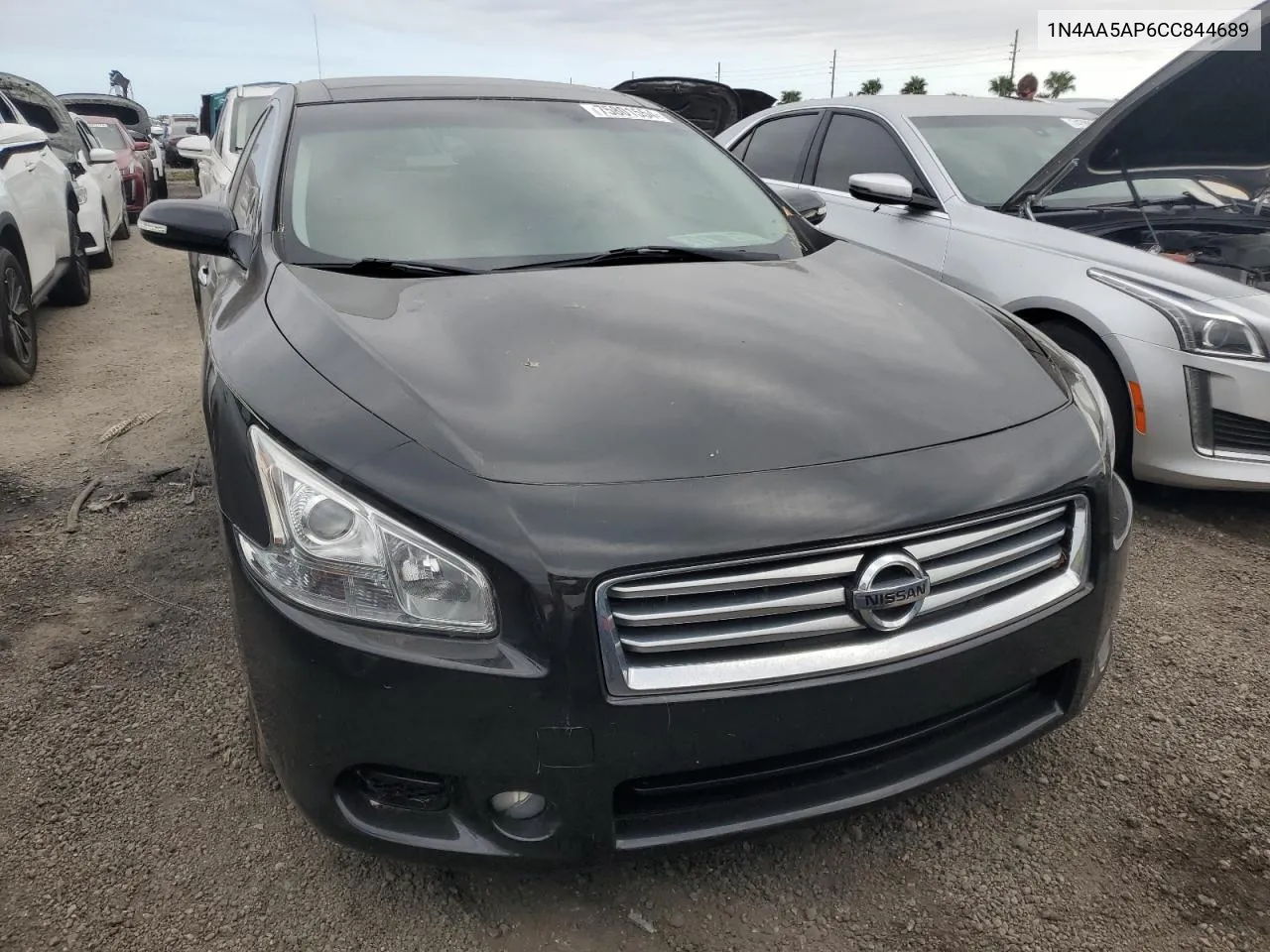 2012 Nissan Maxima S VIN: 1N4AA5AP6CC844689 Lot: 75801554