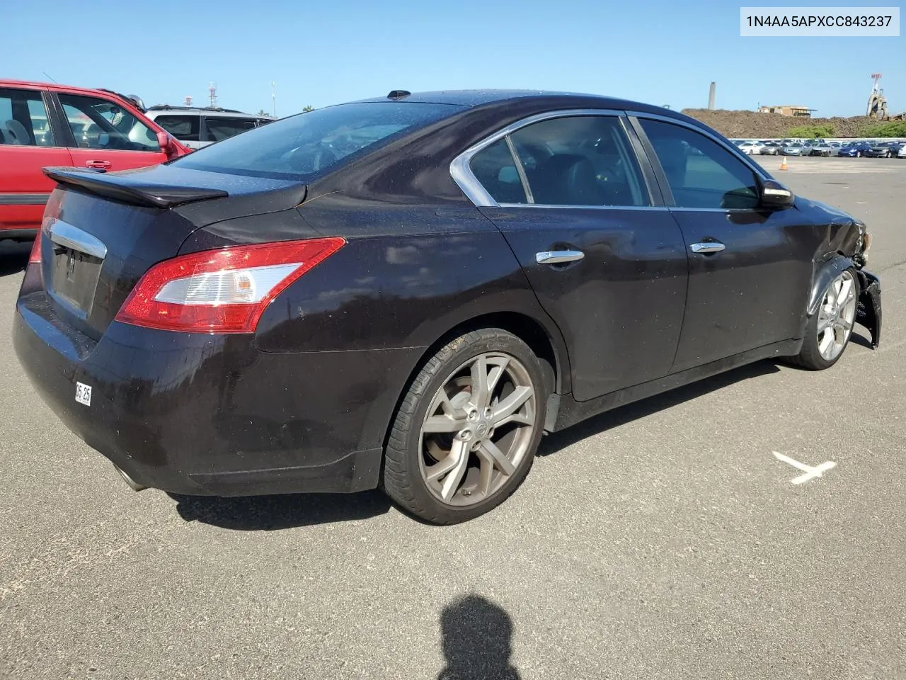 2012 Nissan Maxima S VIN: 1N4AA5APXCC843237 Lot: 76057054