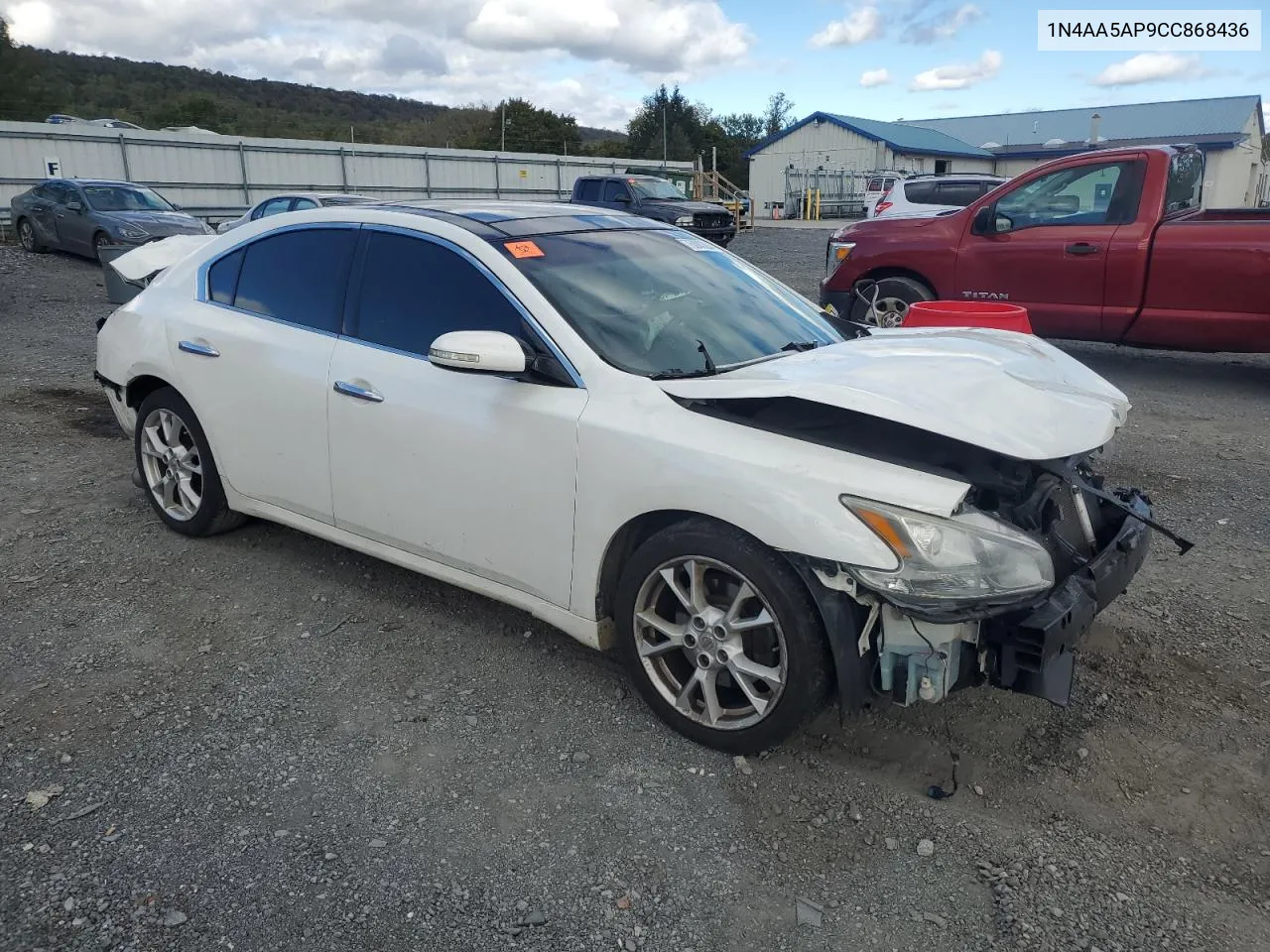 2012 Nissan Maxima S VIN: 1N4AA5AP9CC868436 Lot: 76083284