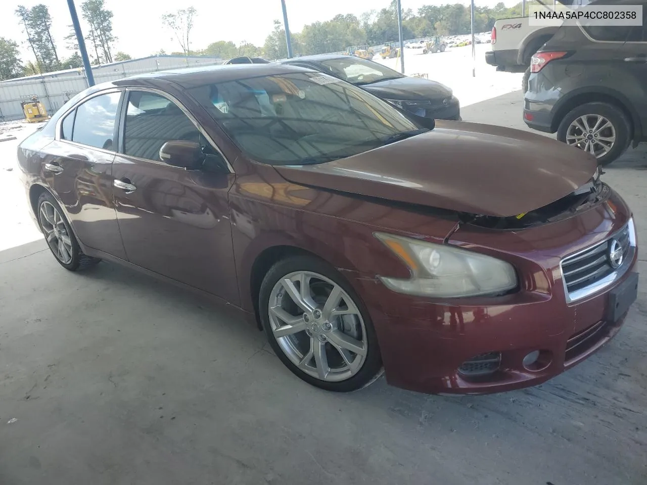 2012 Nissan Maxima S VIN: 1N4AA5AP4CC802358 Lot: 76114674