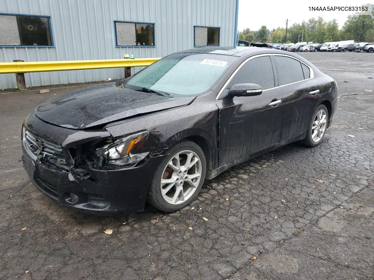 2012 Nissan Maxima S VIN: 1N4AA5AP9CC833153 Lot: 76714524