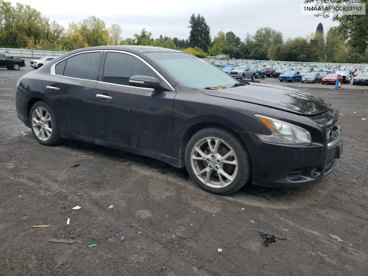 2012 Nissan Maxima S VIN: 1N4AA5AP9CC833153 Lot: 76714524