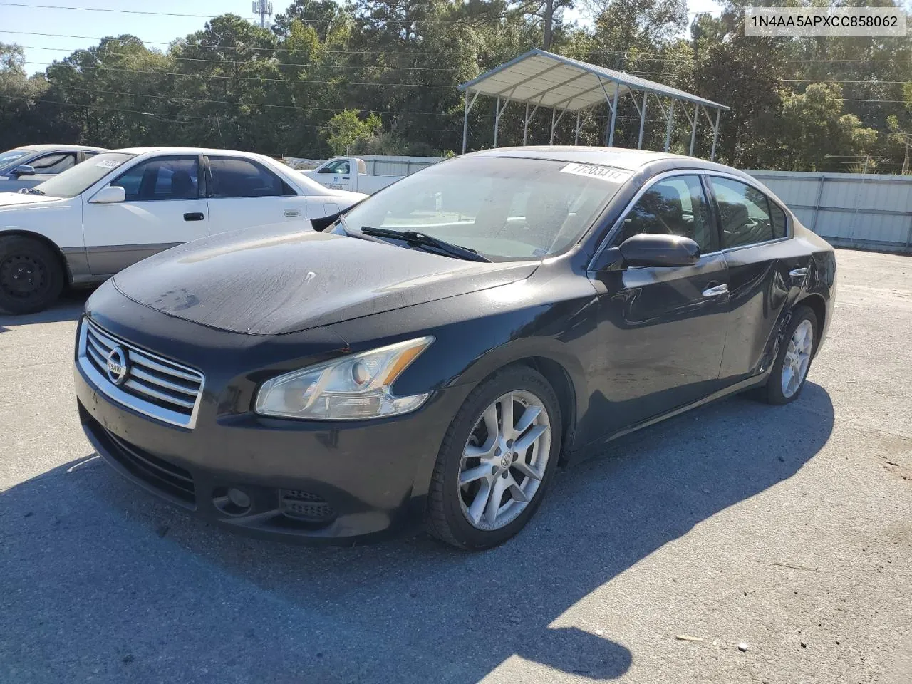 2012 Nissan Maxima S VIN: 1N4AA5APXCC858062 Lot: 77203414