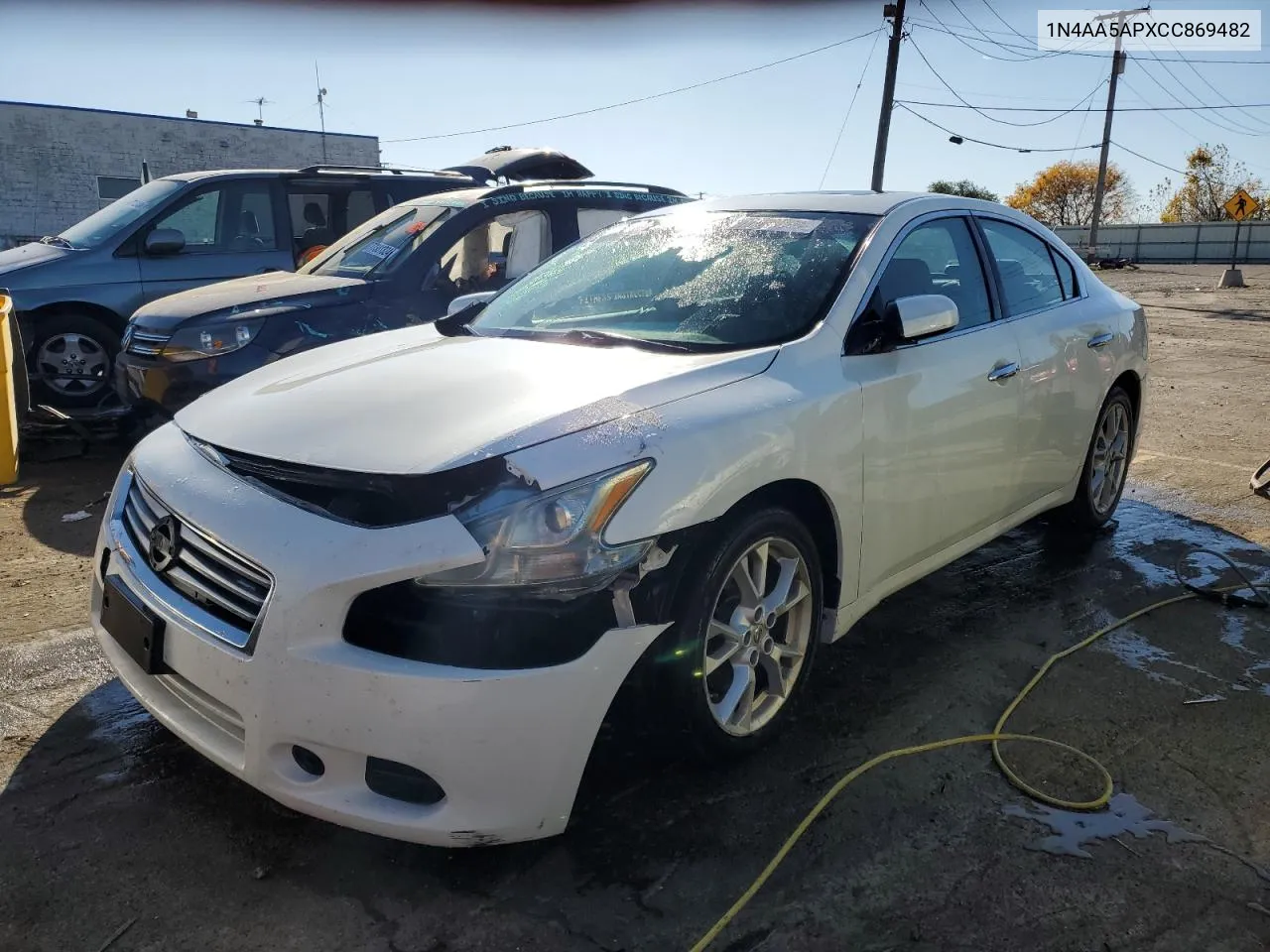 2012 Nissan Maxima S VIN: 1N4AA5APXCC869482 Lot: 77665894