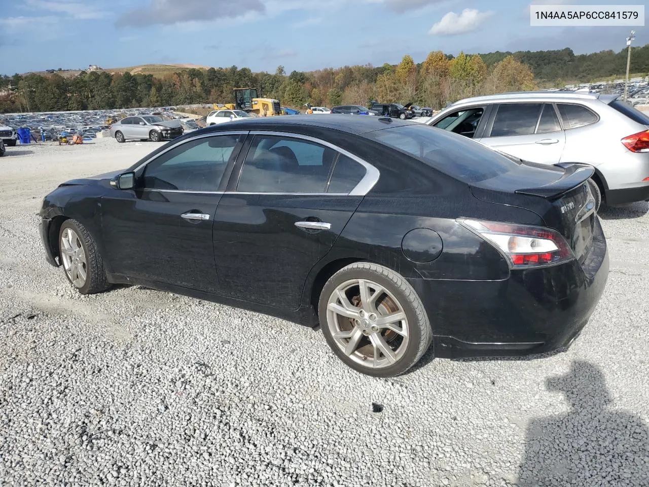 2012 Nissan Maxima S VIN: 1N4AA5AP6CC841579 Lot: 78390404