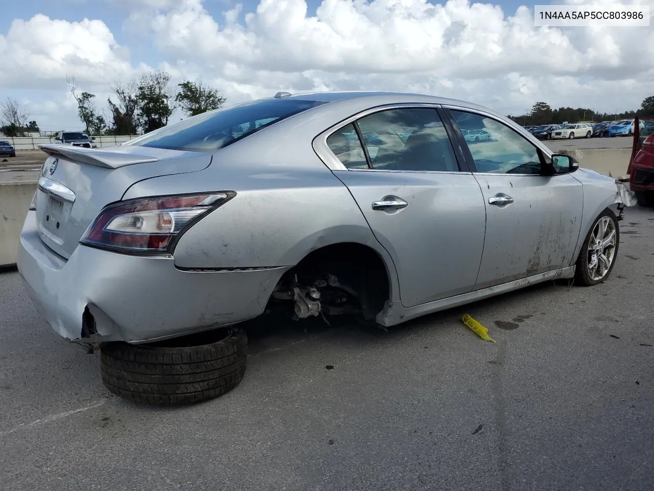 2012 Nissan Maxima S VIN: 1N4AA5AP5CC803986 Lot: 78571194