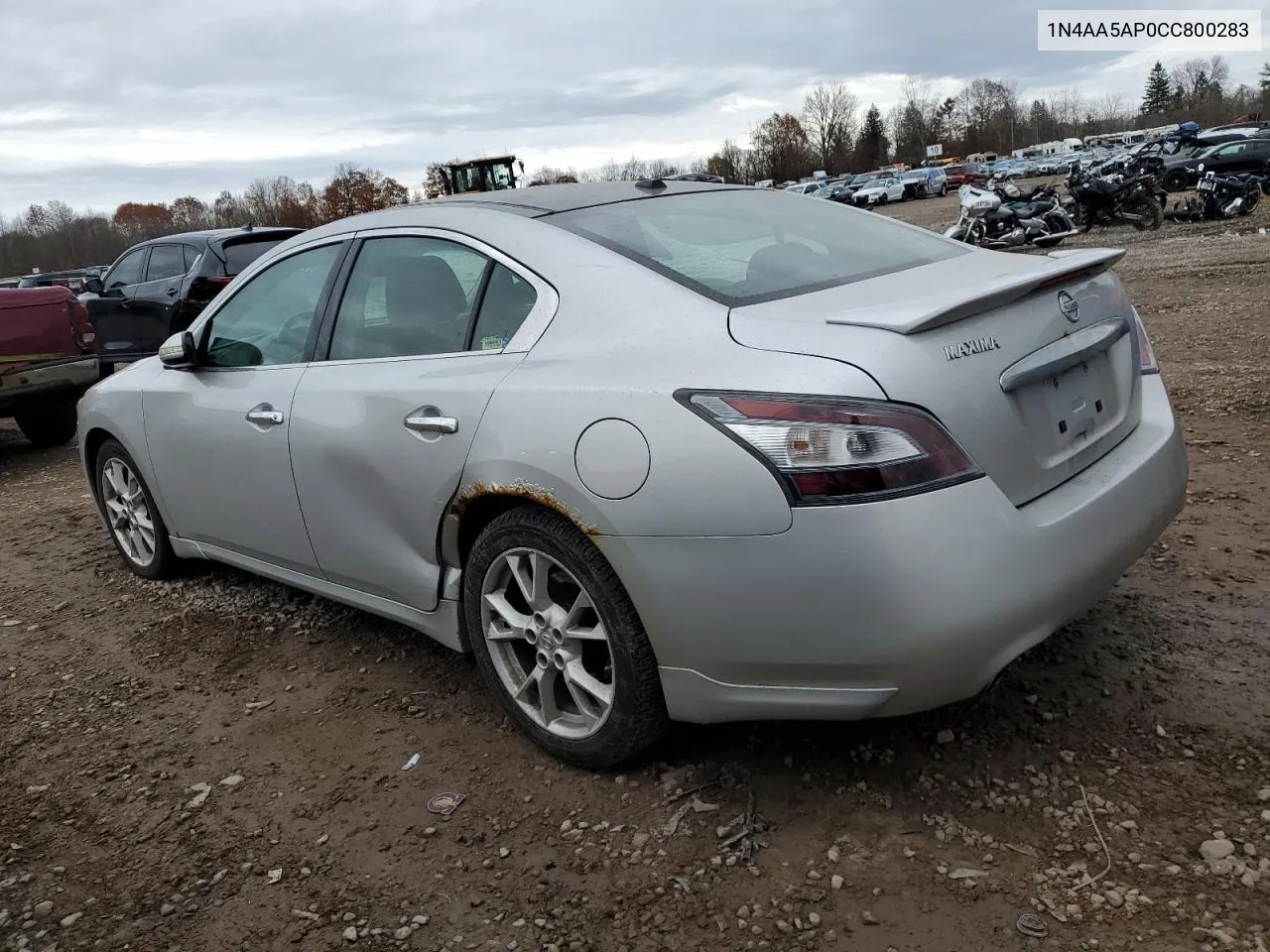 2012 Nissan Maxima S VIN: 1N4AA5AP0CC800283 Lot: 78637894