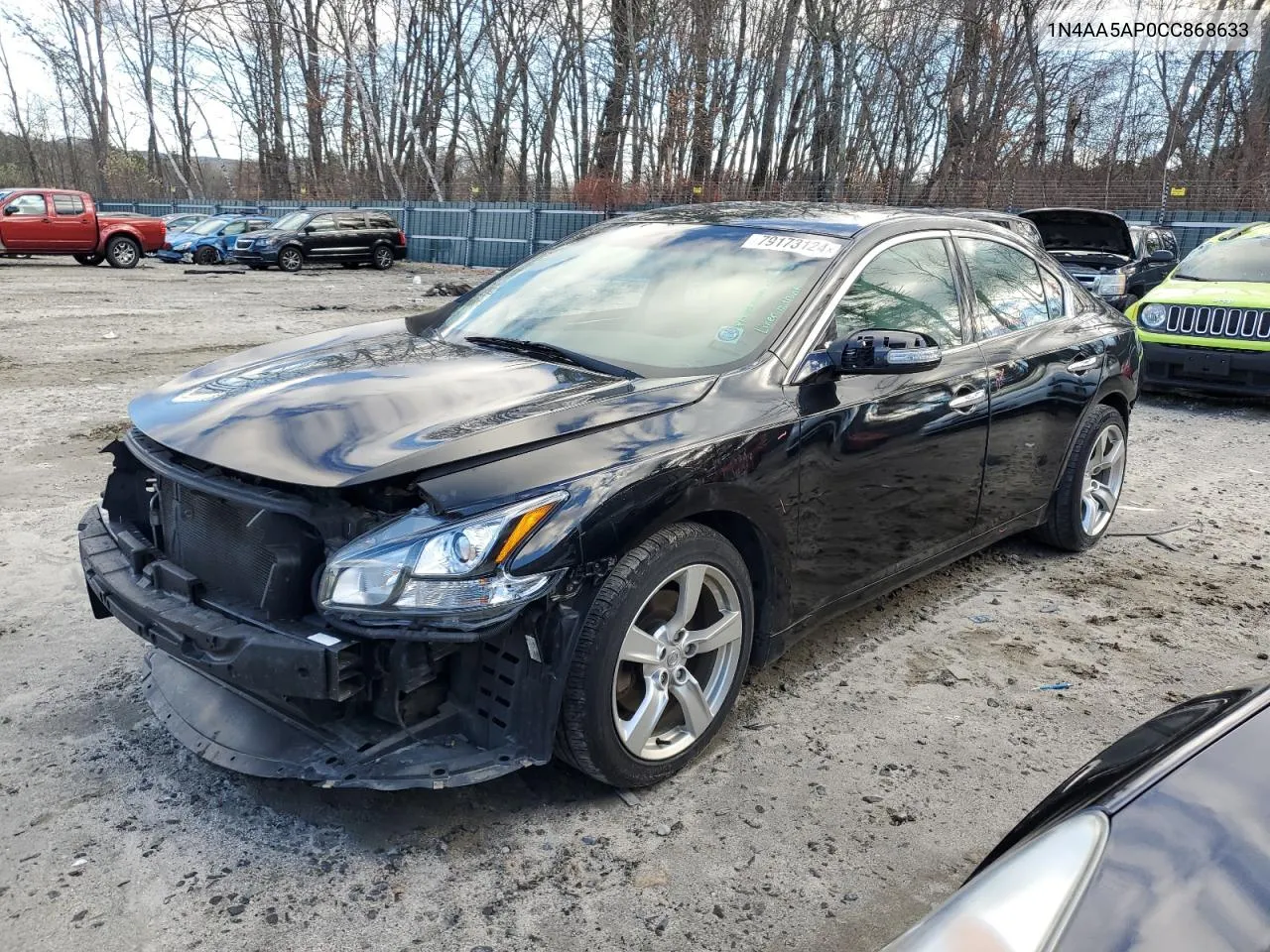 2012 Nissan Maxima S VIN: 1N4AA5AP0CC868633 Lot: 79173124