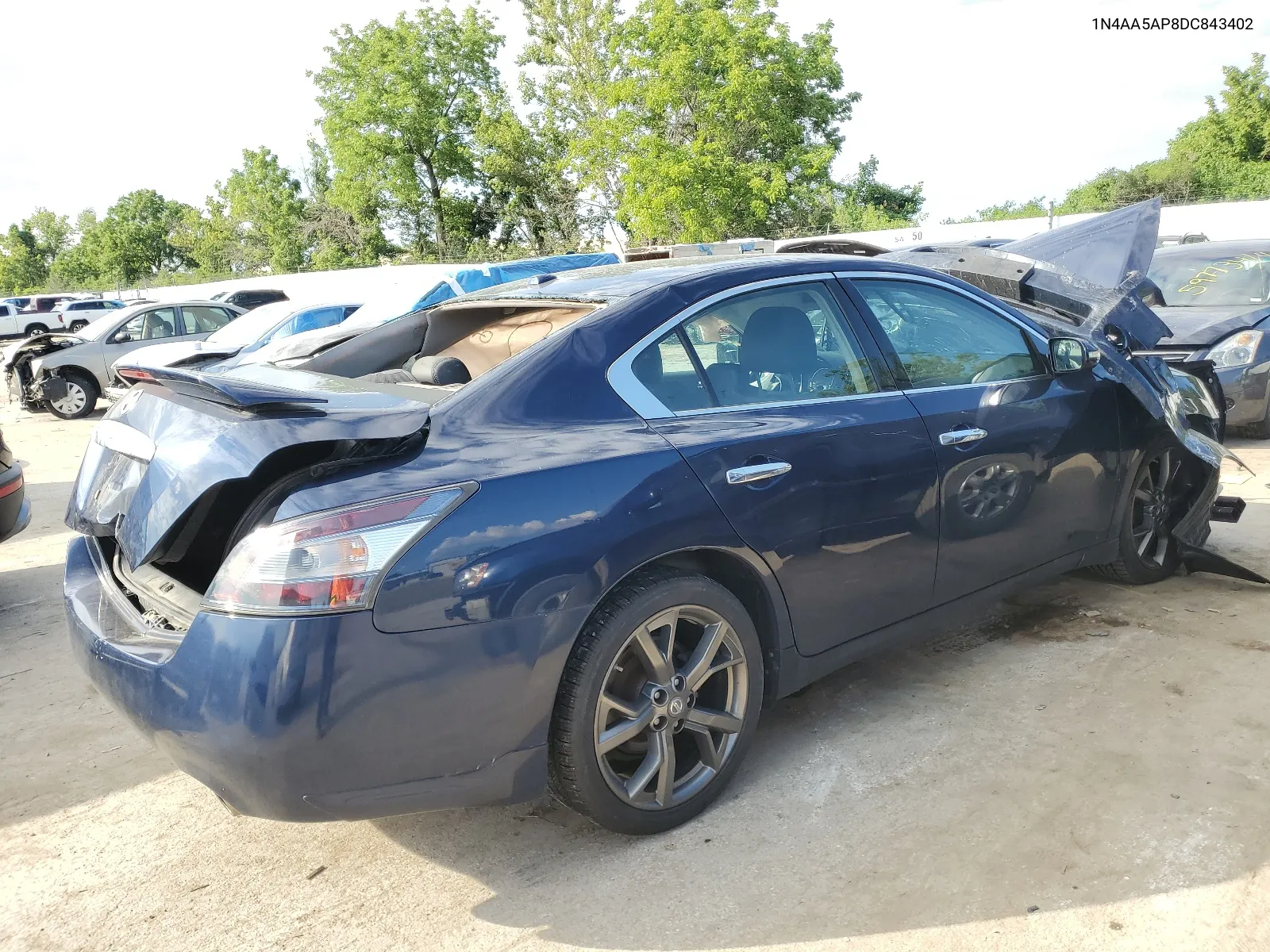 2013 Nissan Maxima S VIN: 1N4AA5AP8DC843402 Lot: 60034374