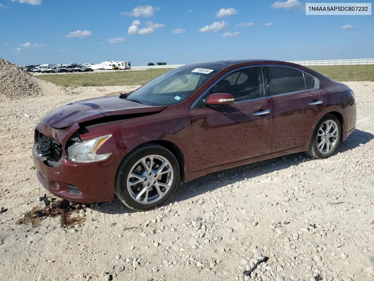 2013 Nissan Maxima S VIN: 1N4AA5AP5DC807232 Lot: 71588704