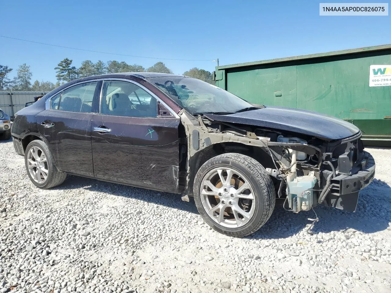 2013 Nissan Maxima S VIN: 1N4AA5AP0DC826075 Lot: 74876444