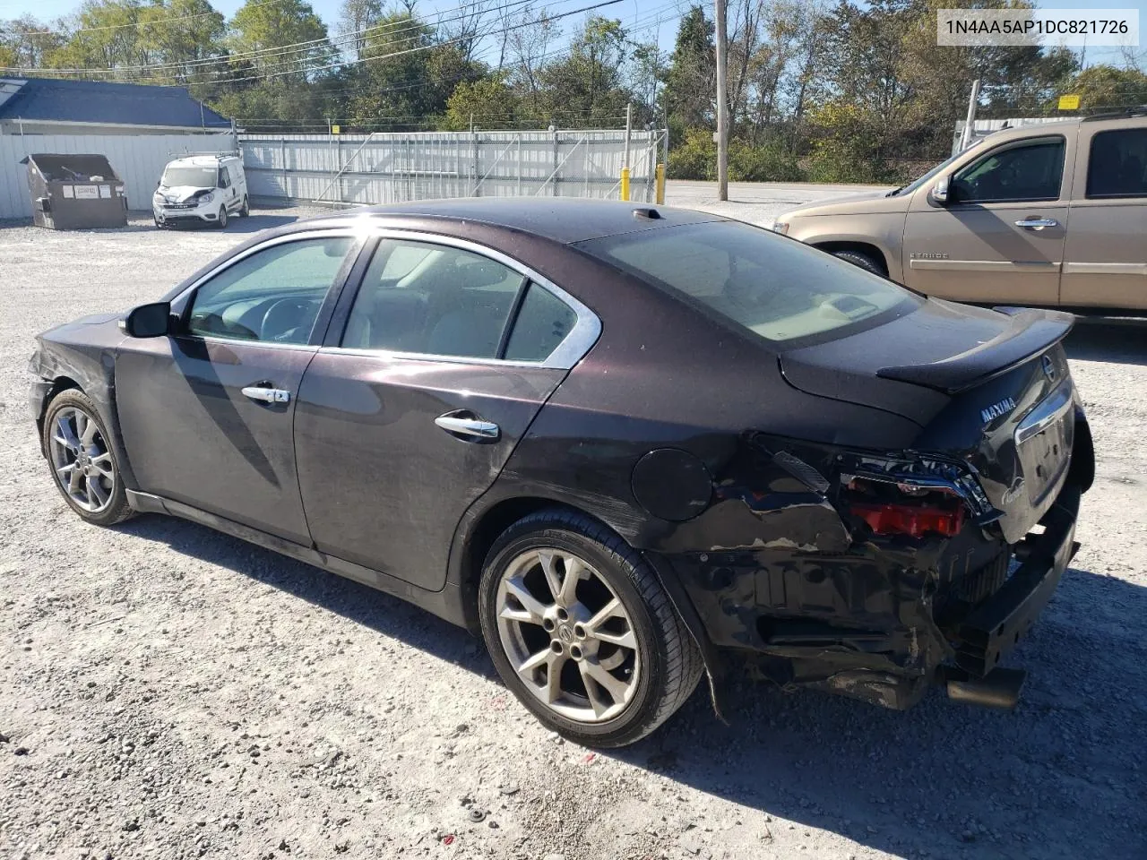 2013 Nissan Maxima S VIN: 1N4AA5AP1DC821726 Lot: 74877524