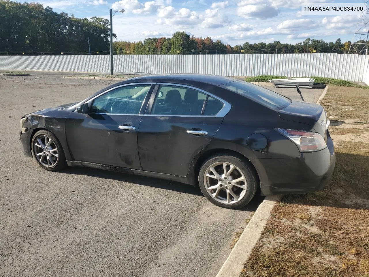 2013 Nissan Maxima S VIN: 1N4AA5AP4DC834700 Lot: 75395734