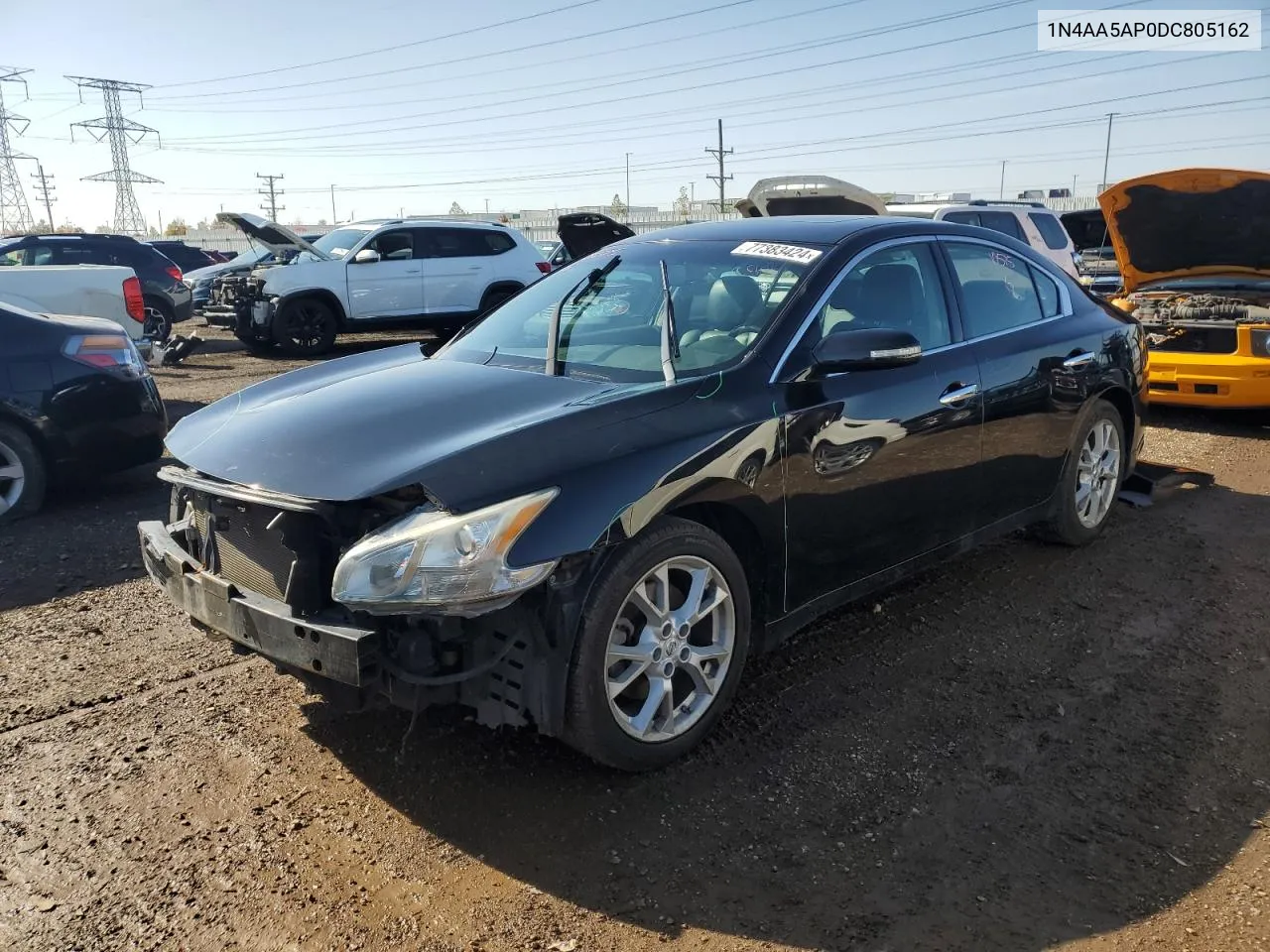 2013 Nissan Maxima S VIN: 1N4AA5AP0DC805162 Lot: 77383424