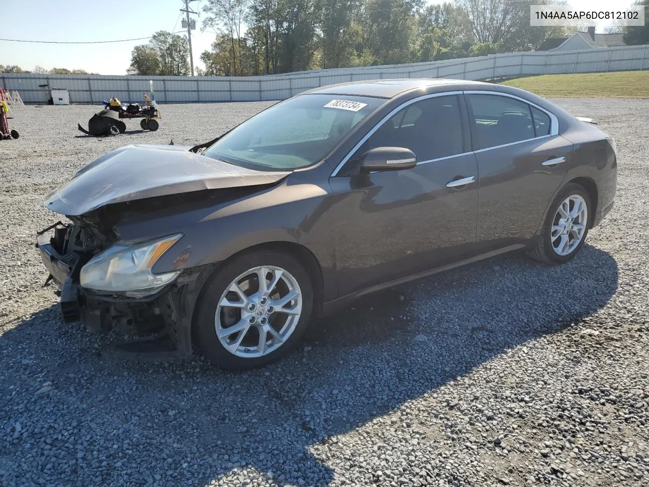 2013 Nissan Maxima S VIN: 1N4AA5AP6DC812102 Lot: 78373734