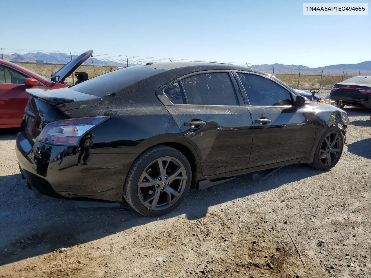 2014 Nissan Maxima S VIN: 1N4AA5AP1EC494665 Lot: 61758814