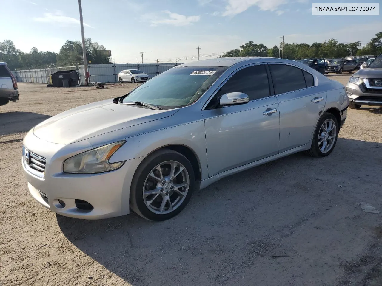 2014 Nissan Maxima S VIN: 1N4AA5AP1EC470074 Lot: 63022614