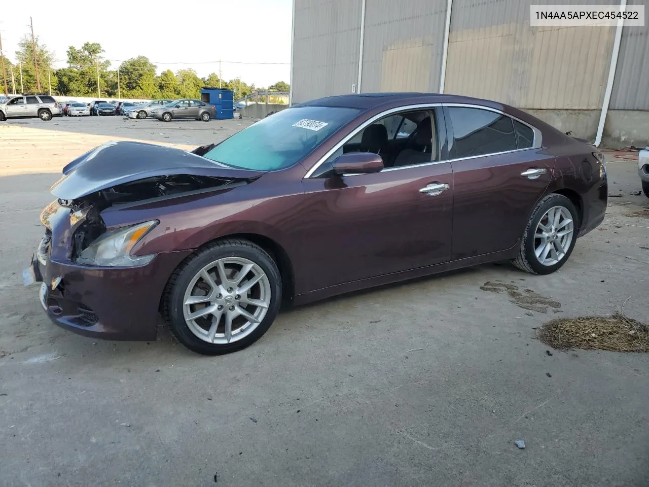 2014 Nissan Maxima S VIN: 1N4AA5APXEC454522 Lot: 63793074