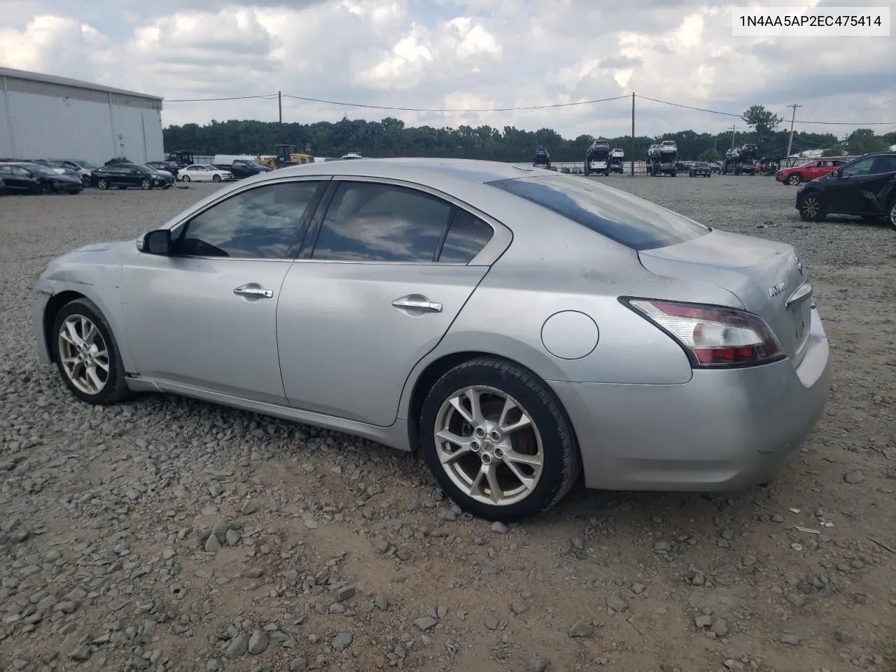 2014 Nissan Maxima S VIN: 1N4AA5AP2EC475414 Lot: 65277244