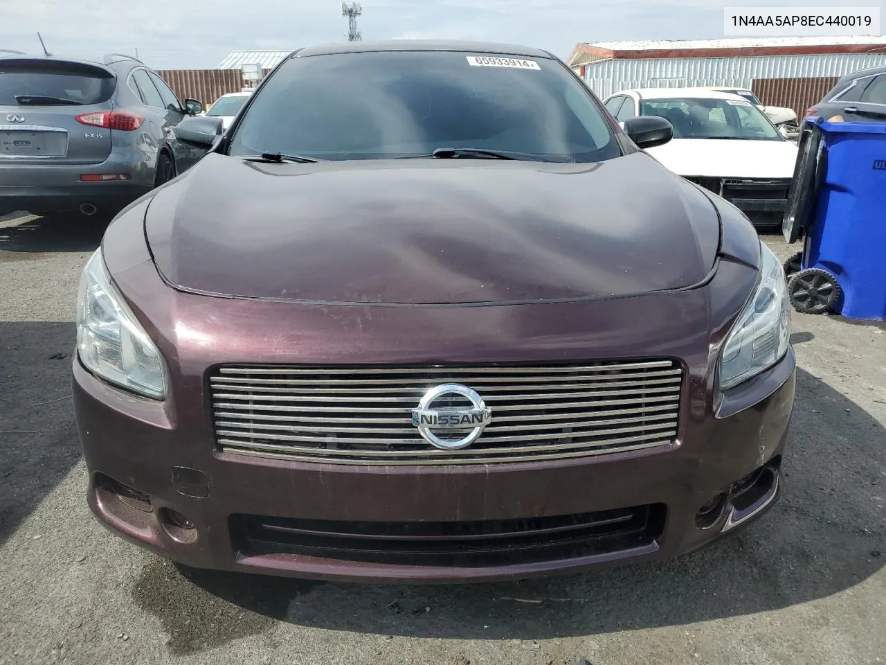 2014 Nissan Maxima S VIN: 1N4AA5AP8EC440019 Lot: 65933914