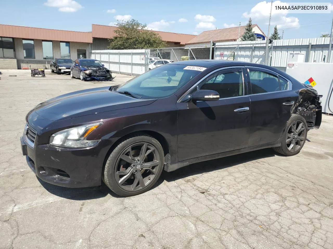 2014 Nissan Maxima S VIN: 1N4AA5AP3EC910893 Lot: 66352184