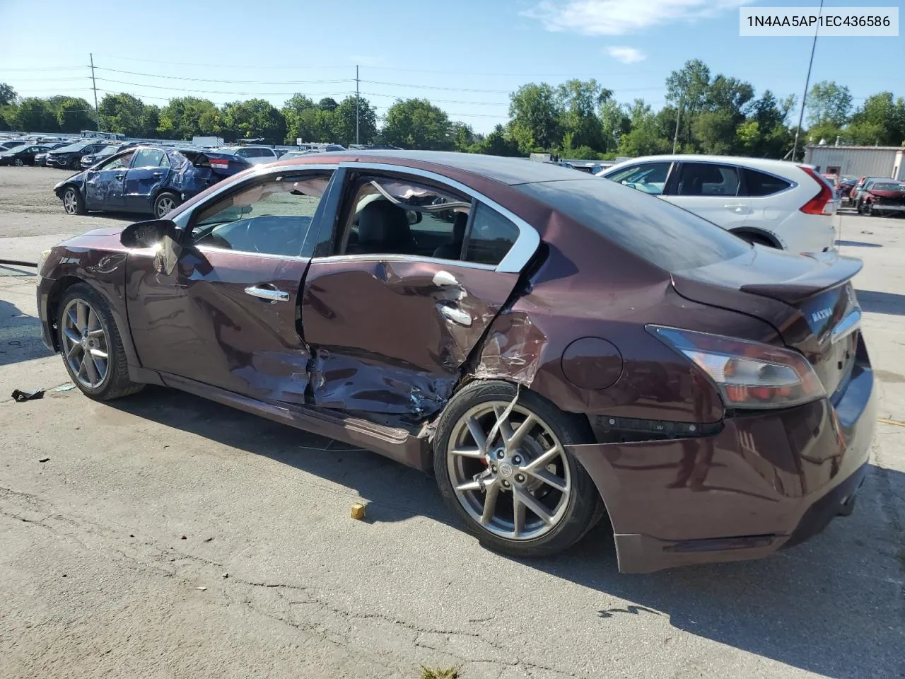 2014 Nissan Maxima S VIN: 1N4AA5AP1EC436586 Lot: 67072494