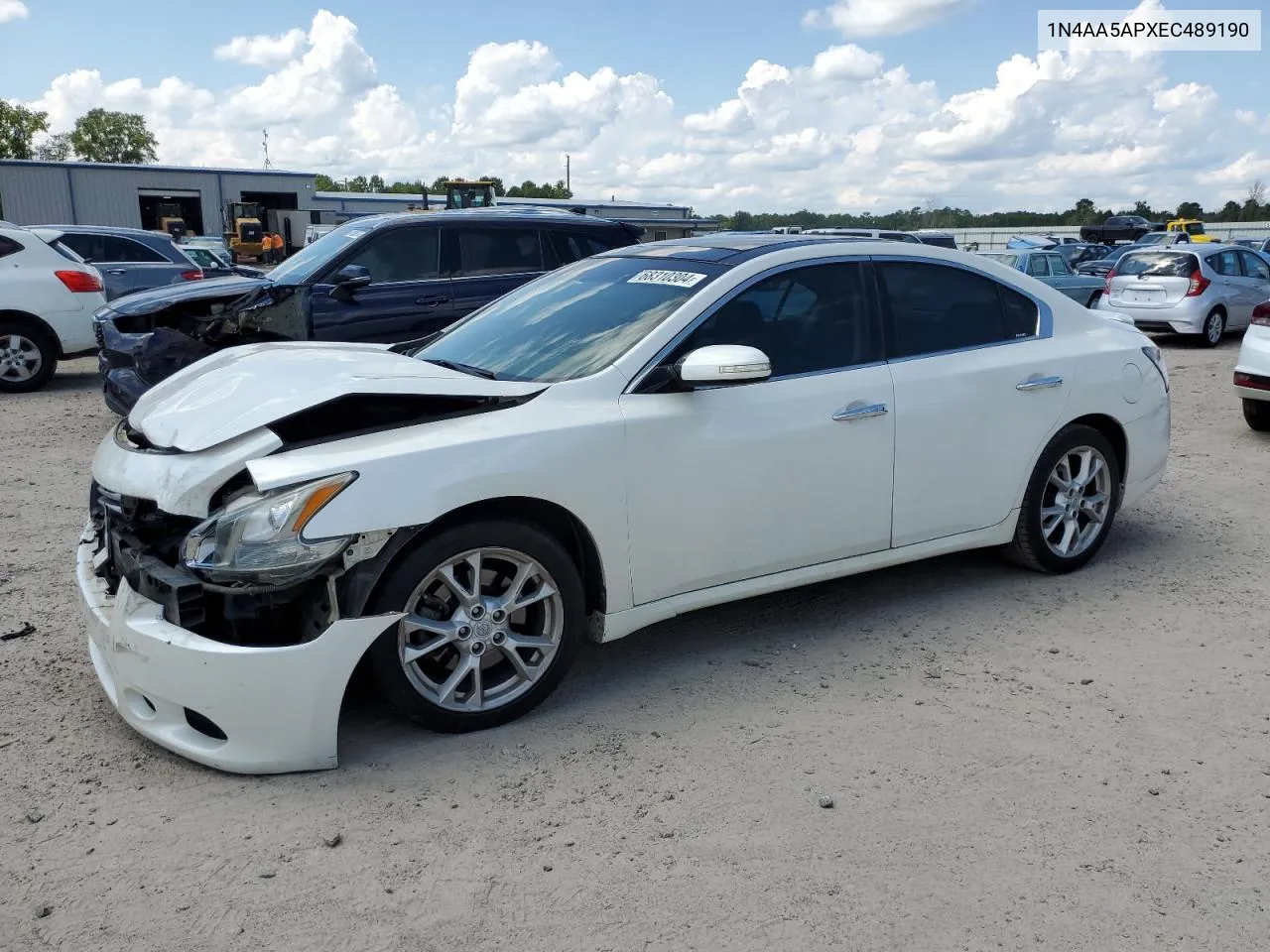 2014 Nissan Maxima S VIN: 1N4AA5APXEC489190 Lot: 68310304