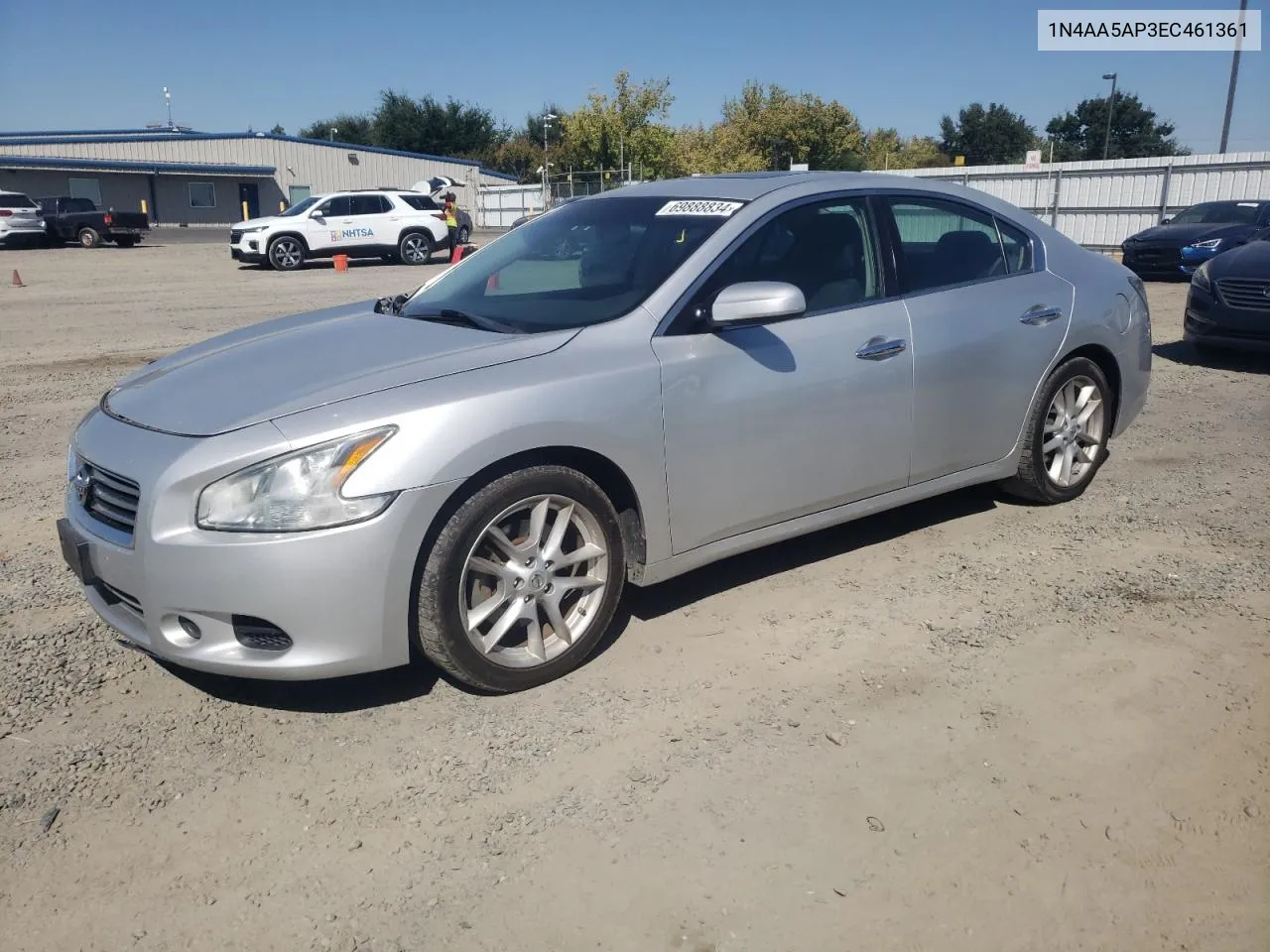 2014 Nissan Maxima S VIN: 1N4AA5AP3EC461361 Lot: 69888834