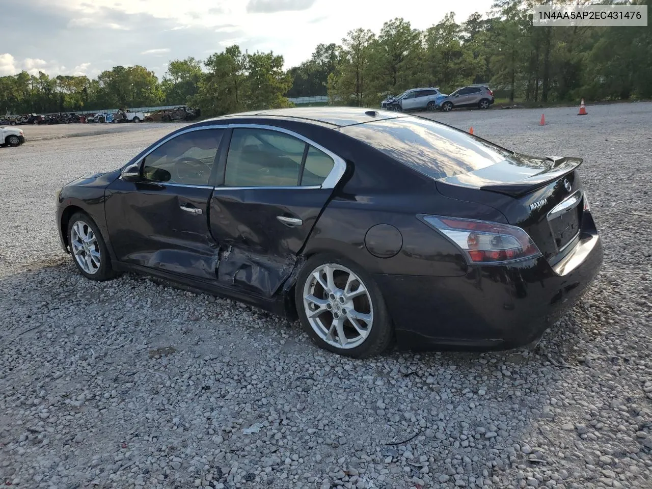 2014 Nissan Maxima S VIN: 1N4AA5AP2EC431476 Lot: 70326964