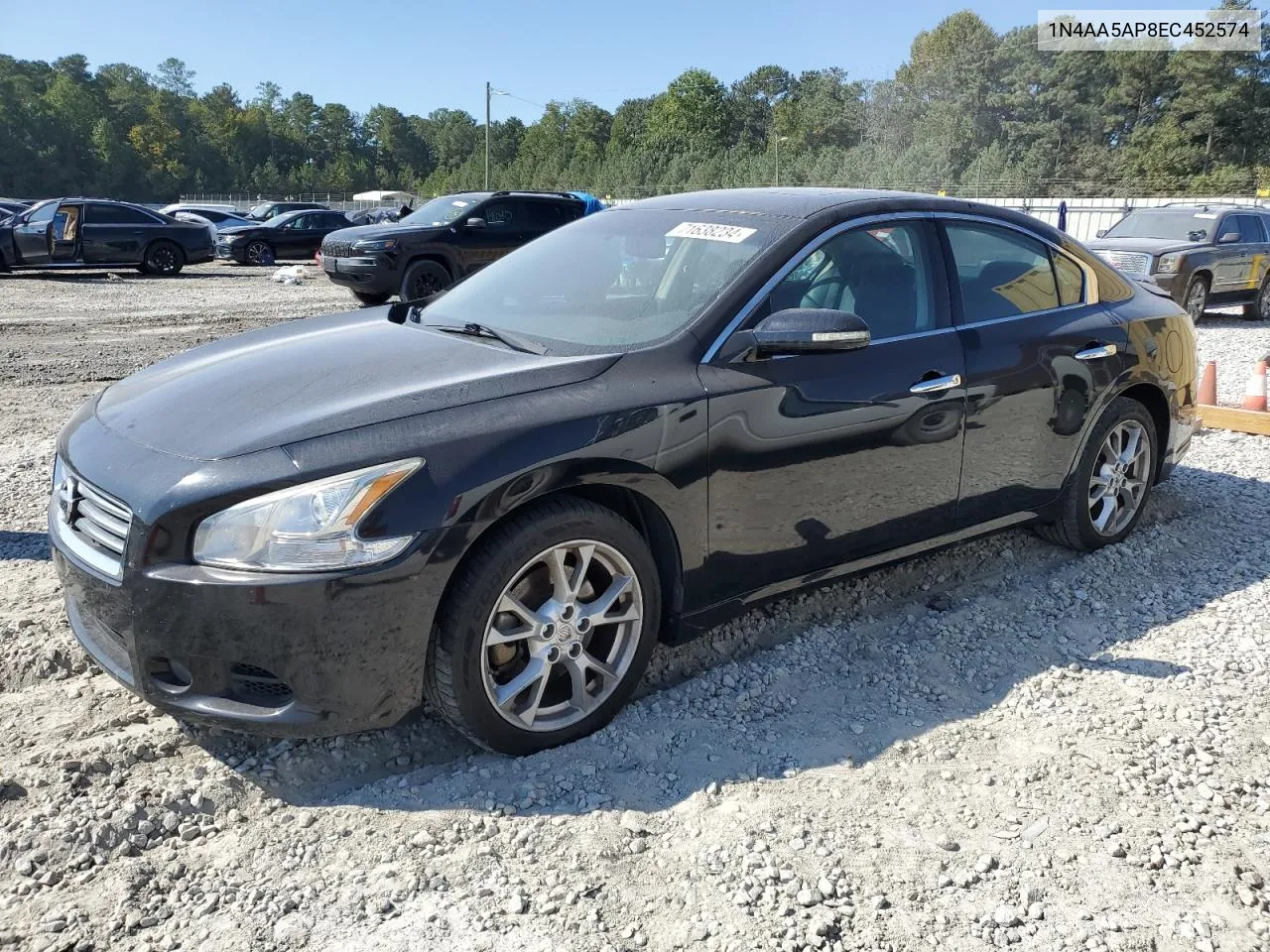 2014 Nissan Maxima S VIN: 1N4AA5AP8EC452574 Lot: 71638234