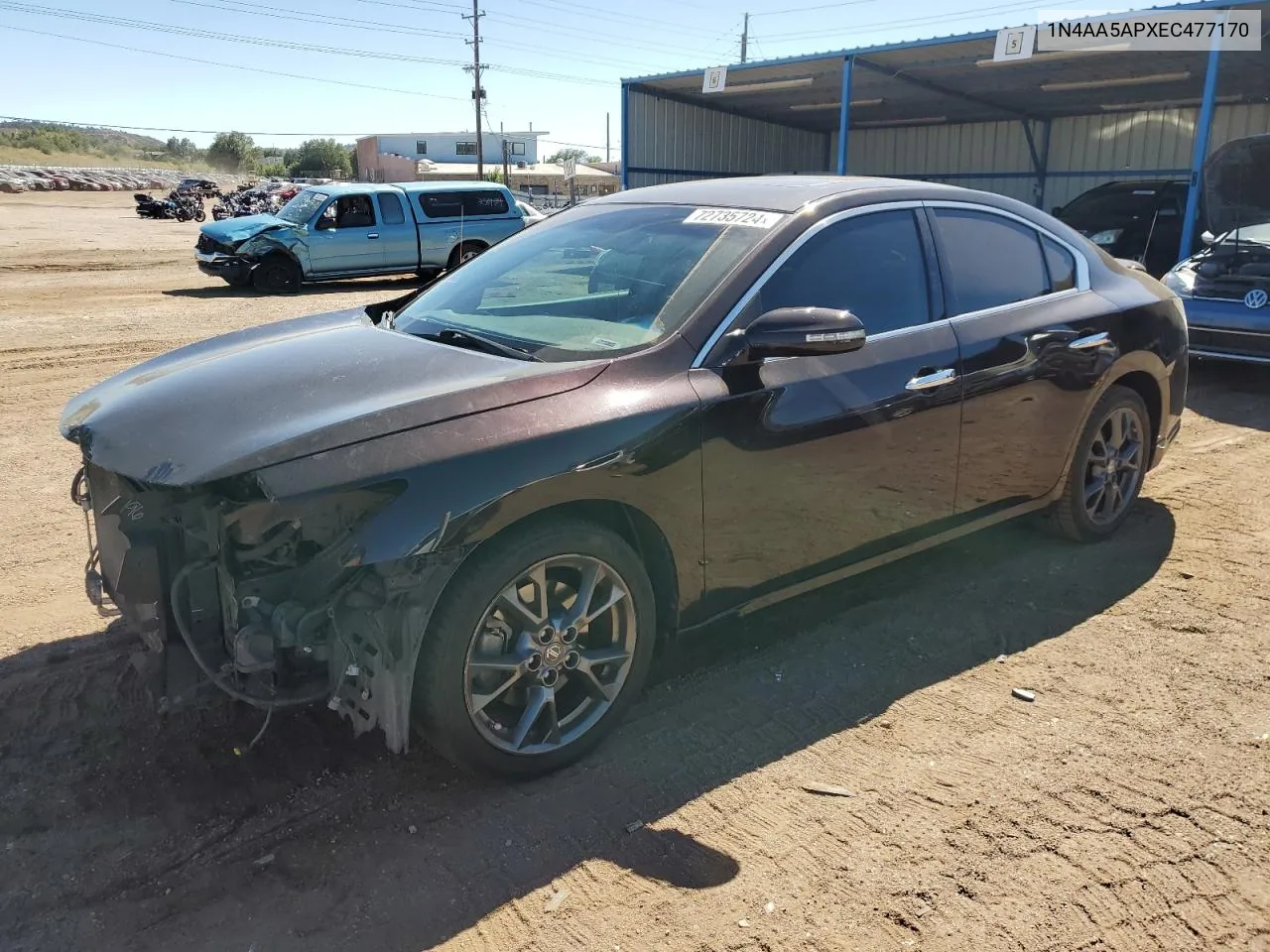 2014 Nissan Maxima S VIN: 1N4AA5APXEC477170 Lot: 72735724